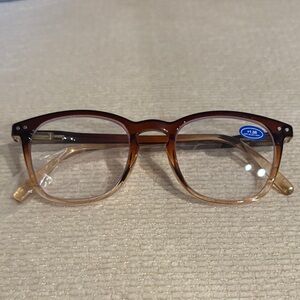 Brown Gradient +1.00 Readers with Blue Light Blocking